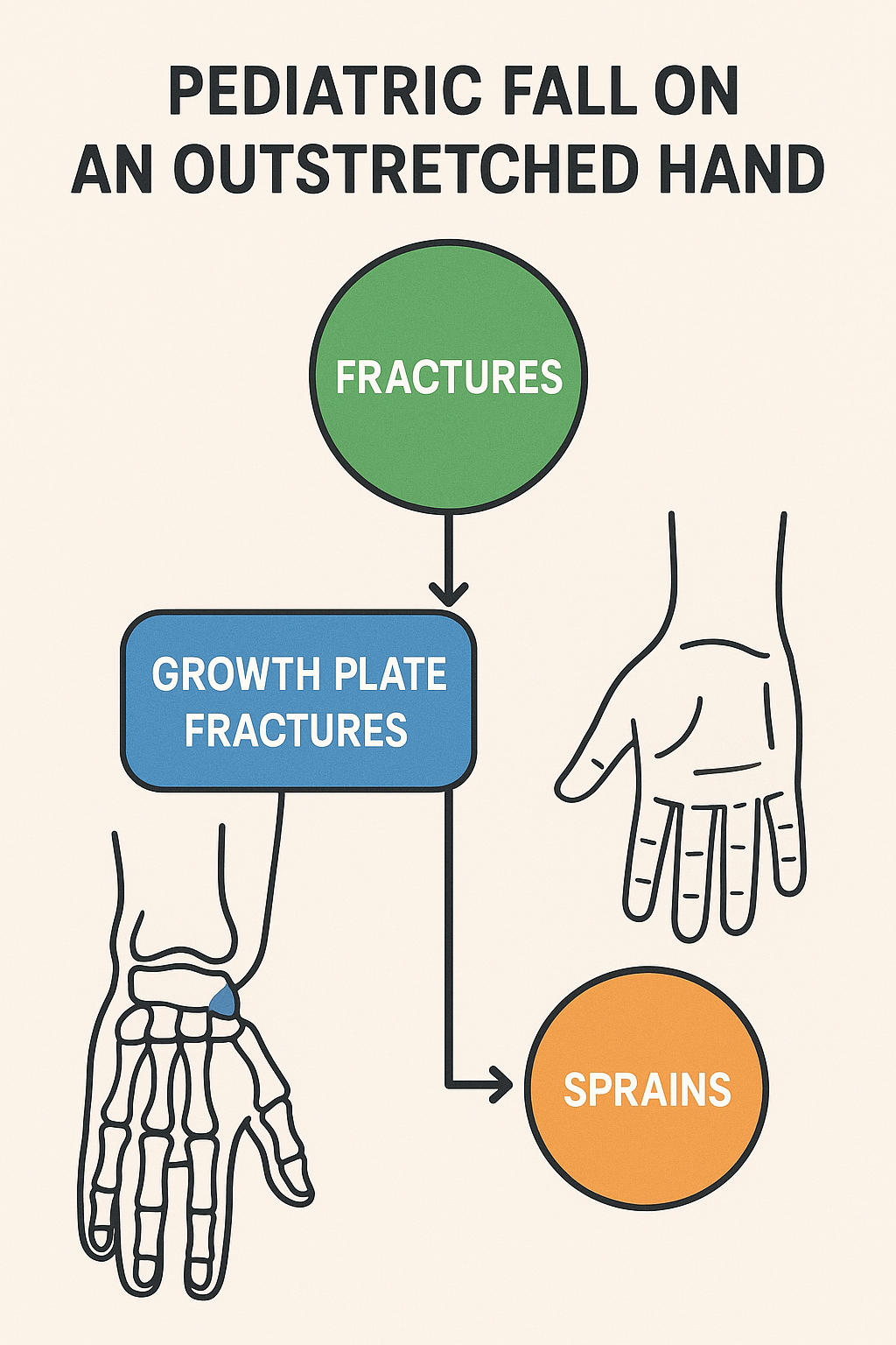 Diagram of Pediatric FOOSH Injuries