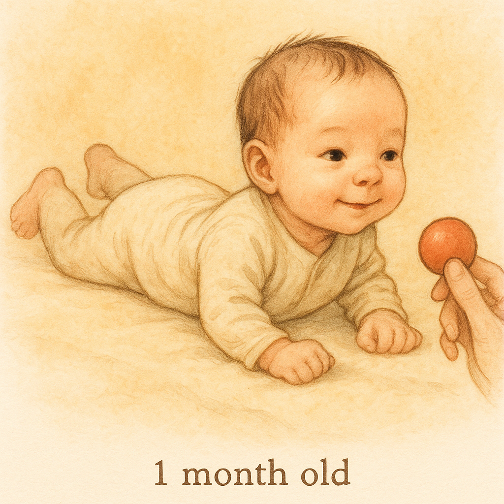 Illustration of one month milestones